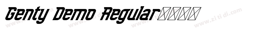 Genty Demo Regular字体转换